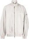 Songzio Harrington Cotton Bomber Jacket In Grey