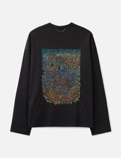 Songzio Knight Embroidered Long Sleeve In Black