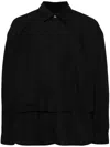 Songzio Layered Cotton Shirt In Schwarz