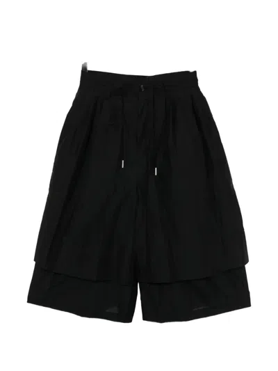 Songzio Layered Shorts In Black