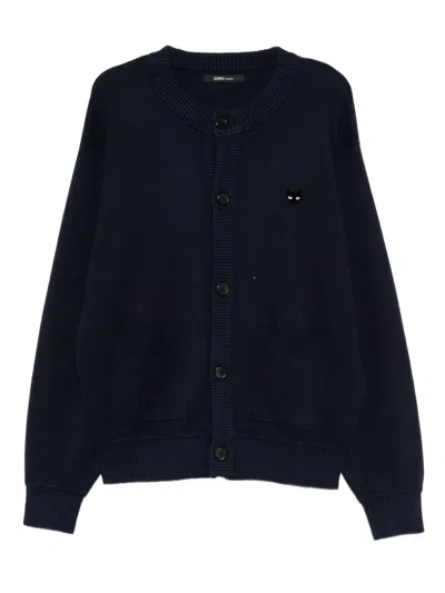 Songzio Logo Cardigan In Blue