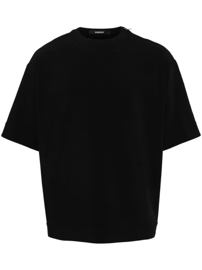 Songzio Graphic-print Cotton T-shirt In Black