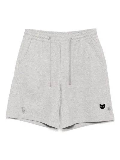 Songzio Multi Pocket Bermuda Shorts In Gray