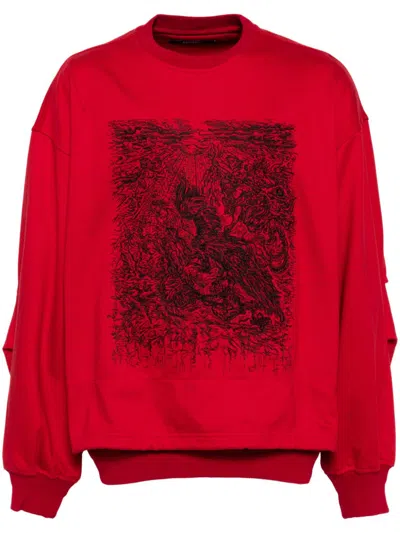 Songzio Night Thieves Title Sweatshirt In Red