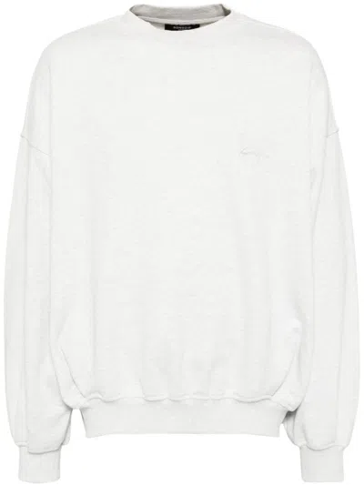 Songzio Ocean Painting Crewneck Sweatshirt In Grey