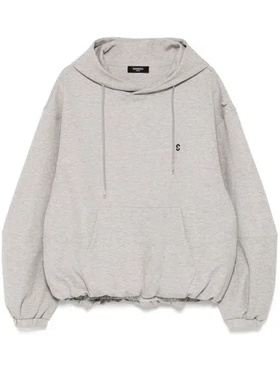 Songzio Origin Paris Cocoon Hoodie In Grey