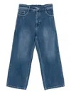 Songzio Level Volume Wide-leg Jeans In Blue