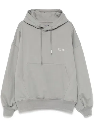 Songzio Painted Poetry Hoodie In Grey