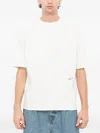 Songzio Painted-patch T-shirt In White