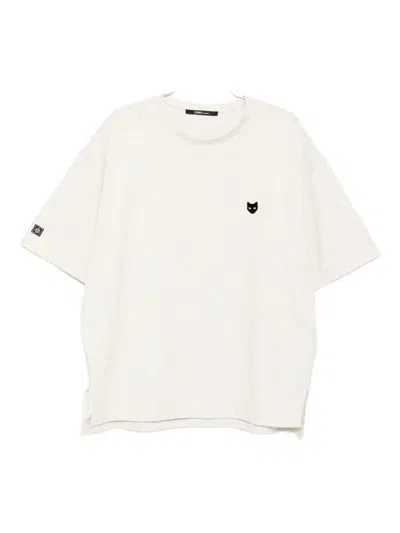Songzio Panther Curve Cut T-shirt In White