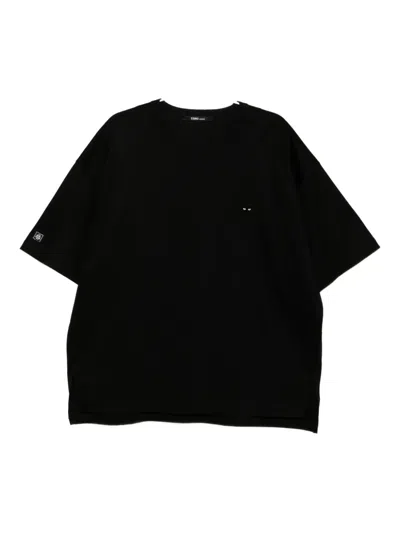 Songzio Panther-embroidered T-shirt In Black