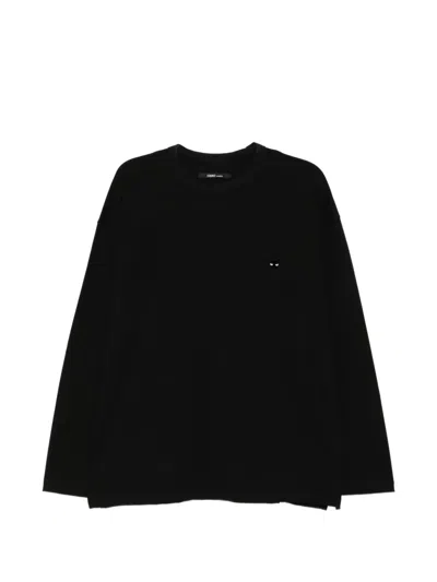 Songzio Panther-patched Long-sleeve T-shirt In Black