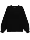 Songzio Underdart Dolman Jumper In Black