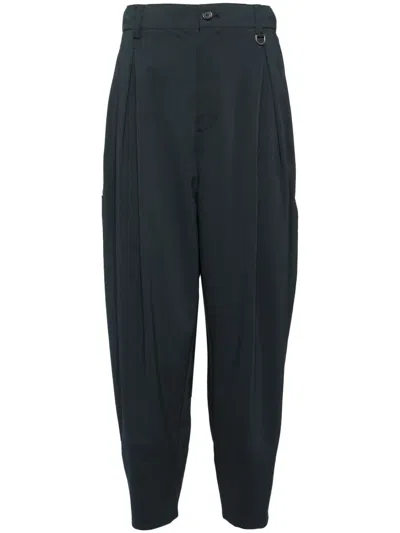 Songzio Pleated Tapered Trousers In Grey