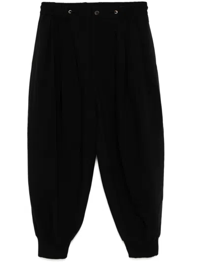 Songzio Pleated Track Pants In Black