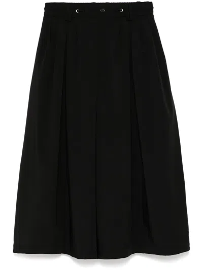 Songzio Pleated Wide-leg Trousers In Black