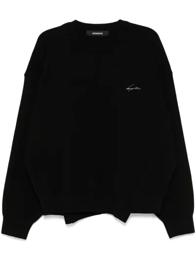 Songzio Poetry Sweatshirt In Black