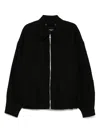Songzio Point Pocket Collared Jacket In Black