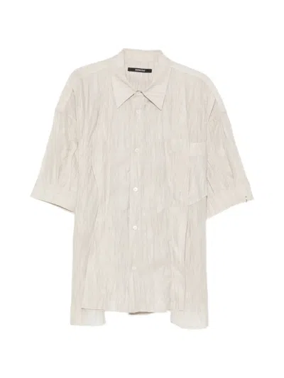 Songzio Polyptych Crease Shirt In Neutral