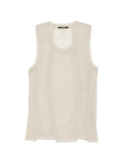 Songzio Polyptych Runner Vest In Neutral