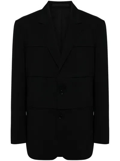 Songzio Single-breasted Notch-lapel Blazer In Black