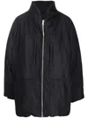 Songzio Space Neck Padded Jacket In Black