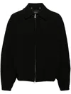Songzio Zip-up Hooded Jacket In Black