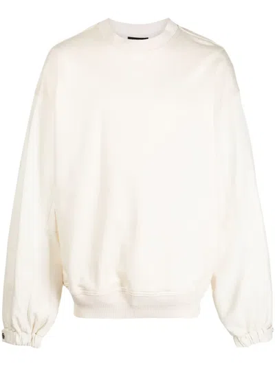 Songzio Swing Logo-embroidered Sweatshirt In Neutrals