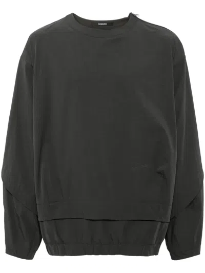 Songzio Underart Layered Sweatshirt In Grey