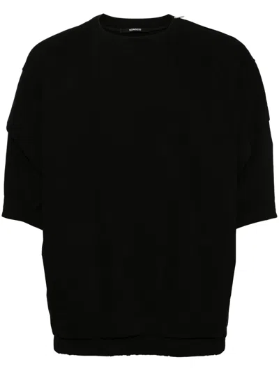 Songzio Underart Short-sleeve Sweatshirt In Black