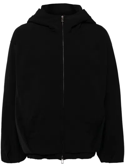 Songzio Volume Dart Hooded Jacket In 黑色
