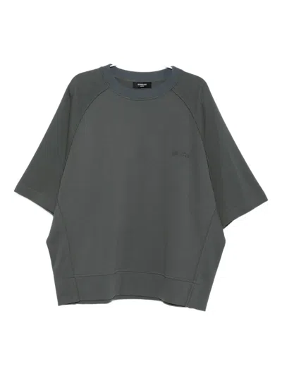 Songzio Washed Raglan T-shirt In Gray