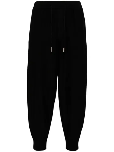 Songzio Turn-up Hem Trousers In Black