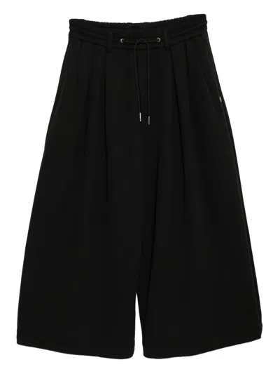 Songzio Wide Crop Trousers In Black