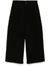Songzio Wide Flared Trousers In Black
