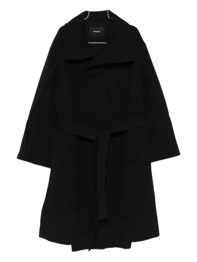 Songzio Wrap Coat In Black