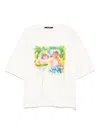 Songzio Youth Aquarelle Dolman T-shirt In White