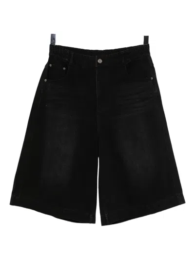 Songzio Zzero Denim Shorts In Black