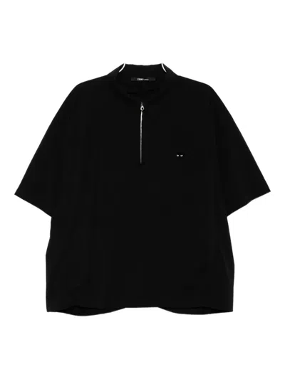 Songzio Zzero Zipped T-shirt In Black