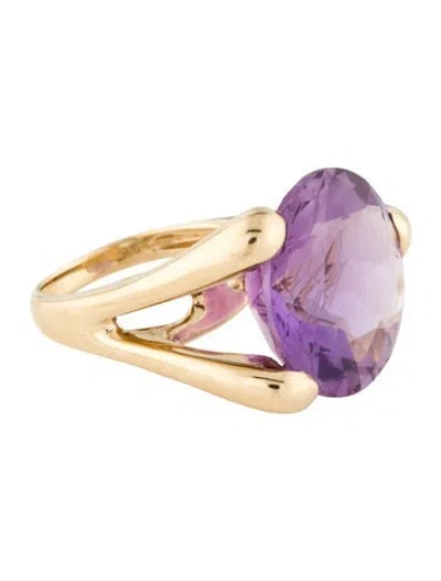 Pre-owned Sonia Bitton 14k 26.38ctw Amethyst Ring In Multi
