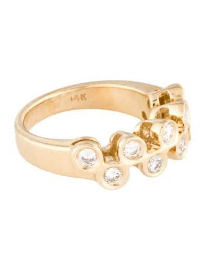 Pre-owned Sonia Bitton 14k Diamond Band In Multi