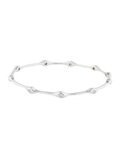 Pre-owned Sonia Bitton 14k Diamond Bangle, 7.5" In Multi