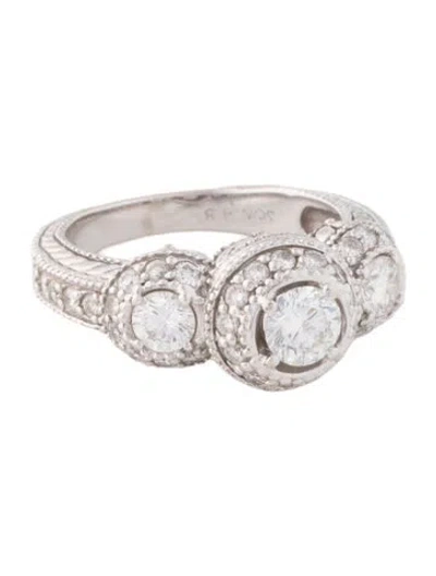 Pre-owned Sonia Bitton 1.53ctw Diamond Engagement Ring In Multi