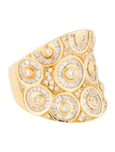 Pre-owned Sonia Bitton 18k 1.99ctw Diamond Cocktail Ring In Multi