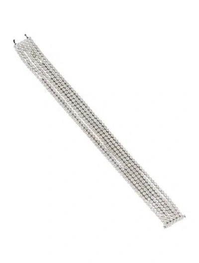 Pre-owned Sonia Bitton 18k 4.02ctw Diamond Multistrand Bracelet