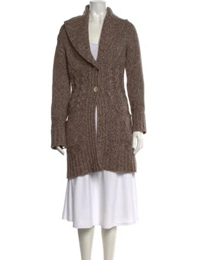 Pre-owned Sônia Bogner Cashmere V-neck Sweater In Brown