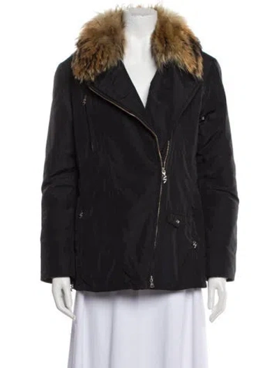 Pre-owned Sônia Bogner Nylon Parka In Black