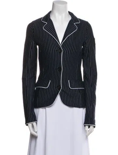 Pre-owned Sônia Bogner Striped Blazer In Blue