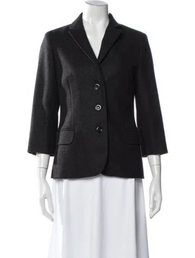 Pre-owned Sônia Bogner Virgin Wool Blazer In Black