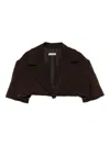 Sonia Carrasco Cropped Jacket In Black